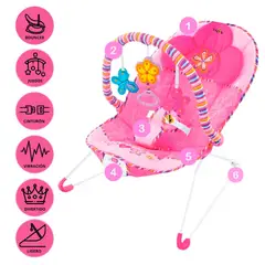 CUZKA - Bauncer Vibrador Musical Para Bebés »PRINCESS»