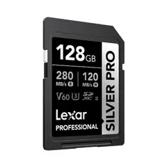 LEXAR - Memoria SDXC UHS-II Professional SILVER PRO 128GB - W120MBs -R280MBs
