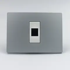 SINTHESI - TOMA DATOS RJ45 CAT 6 S33 PLACA PLATA Y DADOS S22 BLANCOS