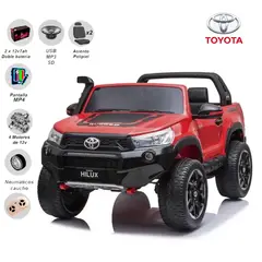 TOYOTA - Carro a Batería para Niños 4 x 4 "HILUX" Red