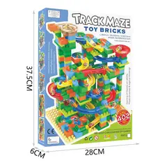 GENERICO - Track Maze Toy Bricks - Set de Construcción con 402 Piezas