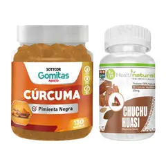 HEALTHNATURAL - GOMITAS CÚRCUMA + CHUCHUHUASI