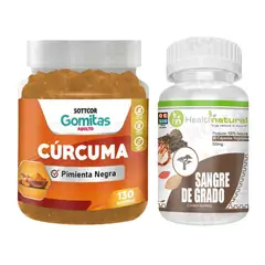 HEALTHNATURAL - GOMITAS CÚRCUMA + SANGRE DE GRADO