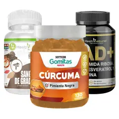 HEALTHNATURAL - GOMITAS CÚRCUMA + SANGRE DE GRADO + NAD+