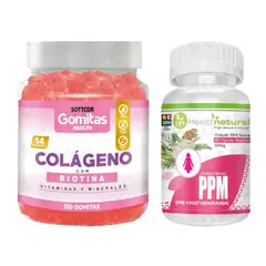 HEALTHNATURAL - GOMITAS COLÁGENO + PPMPRE Y POST MENOPAUSIAHEALTHNATURAL