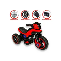 VOYAGE - Trimoto a Batería para Niños «POLICE» MP3 Red