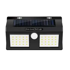 GENERICO - Reflector Solar Doble Foco 40 Led Reflector Lampara con Sensor