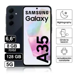 SAMSUNG - Celular Libre Galaxy A35 5G 6.6" Pulg. 128GB 8GB RAM - Negro