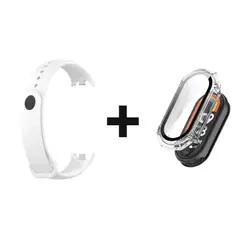 CASE - Pack correa Blanco + Bumper para Xiaomi MI band 8