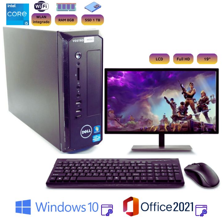 Computadora completa D06S I5 1TB SSD 8GB RAM +W10P y Office 2021PP