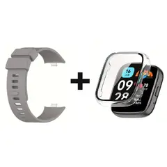 CASE - Pack correa Gris + Bumper para Xiaomi watch 4