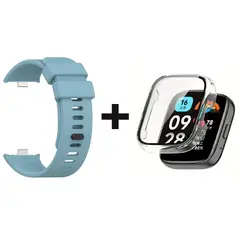 CASE - Pack correa Celeste+ Bumper para Xiaomi watch 4