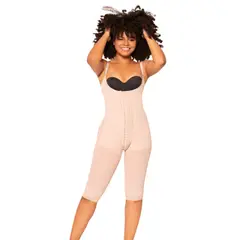 GENERICO - Faja Fajitex Alta Compresion Hasta La Rodilla Con Cuatro Broches - Beige - Beige - L