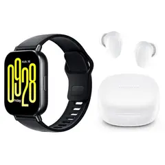XIAOMI - Reloj Redmi Watch 5 Active Negro + Redmi Buds 6 Play Blanco