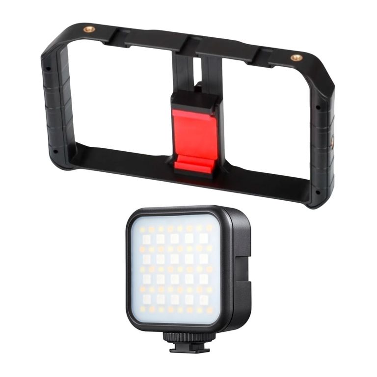 Kit Vlogger con Luz RGB 6R y Jaula