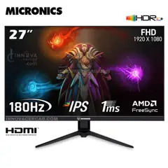 MICRONICS - Monitor Gaming de 27 Full HD IPS 180HZ 1ms HDR