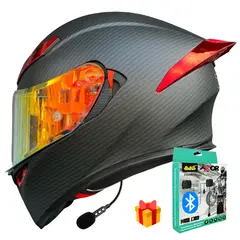 CES - CASCO MOTO AXOR EX BIHR ZAFIRO REVO ROJO DOBLE VISOR