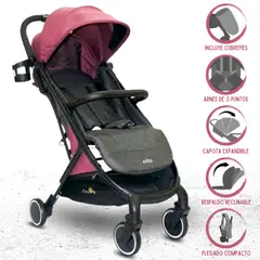 EVEZO - Coche de Paseo Maleta para Bebé «VOIM» Red