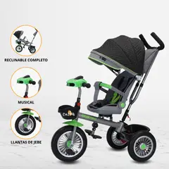 GENERICO - Triciclo Guiador para Niños «KATAR» Green