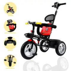 VOYAGE - Triciclo Guiador para Niños «VOYAGE» Red
