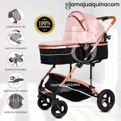BABY - Coche Moisés de Lujo «MADYN» Edición Limitada Pink