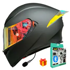 CES - CASCO MOTO AXOR EX BIHR DORADO NEGRO MATE DOBLE VISOR