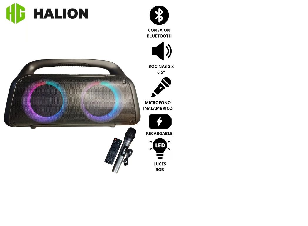 Parlante Portátil Avalon HA-W57 con Micrófono