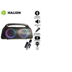 HALION - Parlante Portátil Avalon HA-W57 con Micrófono