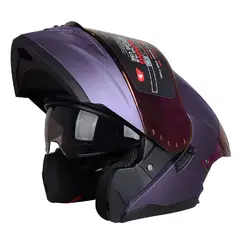 GENERICO - CASCO HOKEN HK3 FF916 VIOLETA MATE - CERTIFICADO