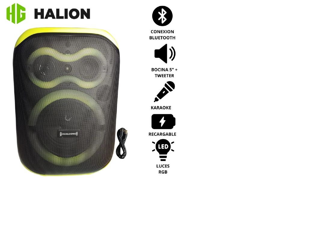 Parlante Portátil CALIPSO HA-W51 USB BT RGB TWS