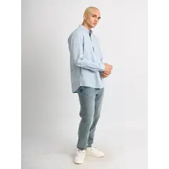 ISAGUE - Camisa Modern Fit Angel Manga Larga Hombre