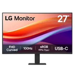 LG - Monitor Curvo 27U421A-B Curvo (1500R) 27”, FHD VA HDMI USB-C