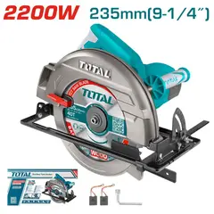 TOTAL TOOLS - Sierra Circular 9 Un Cuarto De 2200 Watts Industrial Total - TS122235622