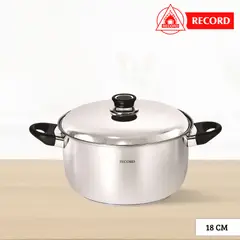 RECORD - Olla de Acero Inox Luxe N° 18 - Tapa de Acero