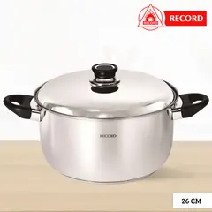 RECORD - Olla de Acero Inox Luxe N° 26 - Tapa de Acero