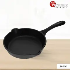 VICTORIA - Sartén de Hierro Fundido Precurada 20 Cm