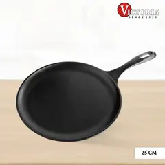 VICTORIA - Sartén de Hierro Fundido Comal Esmaltado 25 Cm