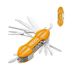 INGCO TOOLS - Cuchilla Multifunción 15 Usos Navaja Premium Ingco Hmfk8158