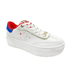 GENERICO - Zapatillas Mujer Blanca Nieves Casual Blanco