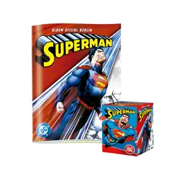 EDITORIAL BERLIN - ALBUM SUPERMAN ALBUM TAPA BLANDA+ PAQUETON 50 SOBRES