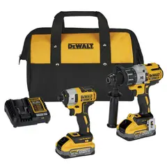DEWALT - Taladro 1/2" 13MM + Atornillador Impacto 14 DCK299H2-B2