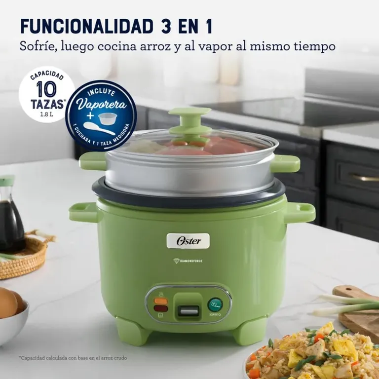 Arrocera de 10 Tazas DiamondForce CKSTRC10DFGRN 053