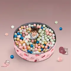 GENERICO - PISCINA INFANTIL PLEGABLE PARA PELOTITAS 100 X 30 CM ROSADO