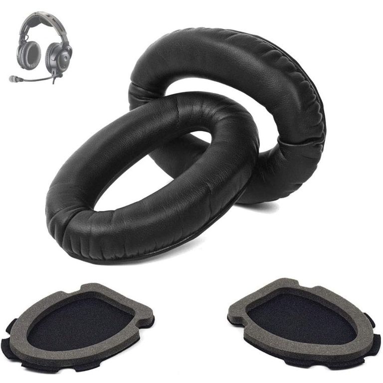 Almohadillas Para Audífonos Bose Aviation X A10 A20 Color Negro