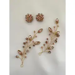 GENERICO - TOCADO TIARA ACCESORIO CABELLO JOYAS DE NOVIA