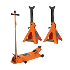 TRUPER - Gata tipo lagarto 5 toneladas + Caballete de 6 toneladas 2 piezas