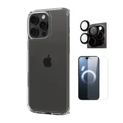 SPIGEN - CASE PARA IPHONE 16 PRO MAX ULTRA HYBRID Y VIDRIOS