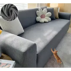 GENERICO - Set Fundas para muebles 3, 2, 1 - GRIS / MODELO GALLETA