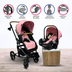 BABY KITS - Coche Para Bebe Travel System «PRIMA PLUS» Pink
