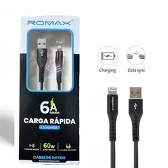 GENERICO - Cable Cargador tipo USB a Iphone Carga rápida 1.2 M